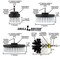 Drill Brush Power Scrubber By Useful Products 5 in W 7 in L Brush, White W-S-542O-7X-QC-DB - alternate 2